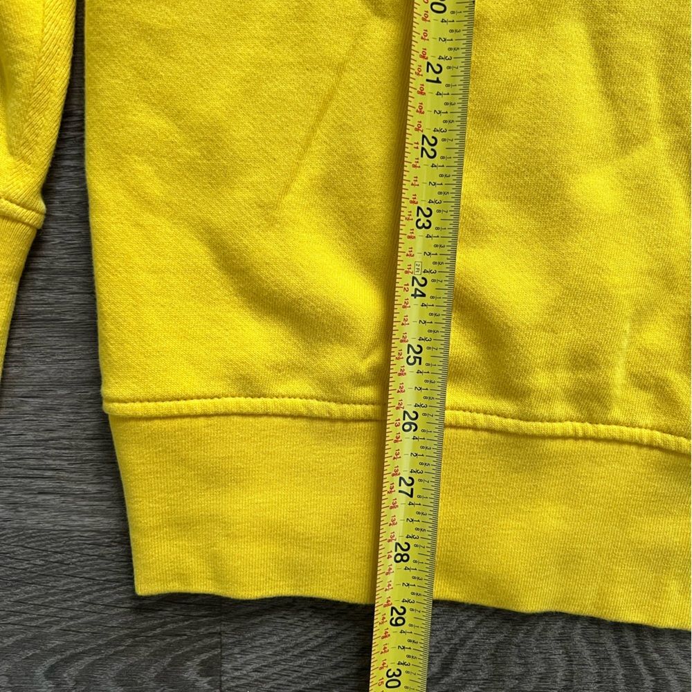 NWT Levi's Logo Spellout Yellow Black Crew Neck Fleece Sweatshirt Men's size XXL - Picture 8 of 9
